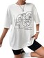 Marškinėliai moterims Electronics LV-141, balti цена и информация | Apatiniai marškinėliai moterims | pigu.lt