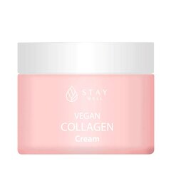 Veganiškas kolageno kremas su aminorūgštimis ir peptidais intensyviam maitinimui Stay Well Vegan Collagen Cream, 50 ml kaina ir informacija | Veido kremai | pigu.lt