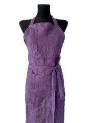 Lininė prijuostė, violetinė kaina ir informacija | Virtuviniai rankšluosčiai, pirštinės, prijuostės | pigu.lt