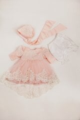 Платье Andreeatex Karolina, розовое цена и информация | Юбки, платья для новорожденных | pigu.lt
