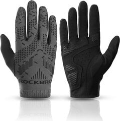 Велосипедные перчатки унисекс Rockbros, L, черные цена и информация | Велосипедные перчатки | pigu.lt