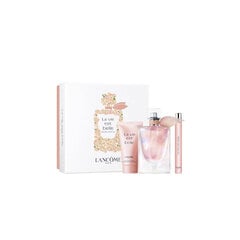 Косметический набор для женщин Lancome La Vie Est Belle Soleil Cristal: парфюмированная вода EDP, 50 мл + парфюмированная вода EDP, 10 мл + лосьон для тела, 50 мл цена и информация | Кремы, лосьоны для тела | pigu.lt