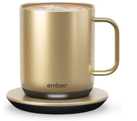 Ember Smart puodelis su temperatūros kontrole, auksinis kaina ir informacija | Taurės, puodeliai, ąsočiai | pigu.lt