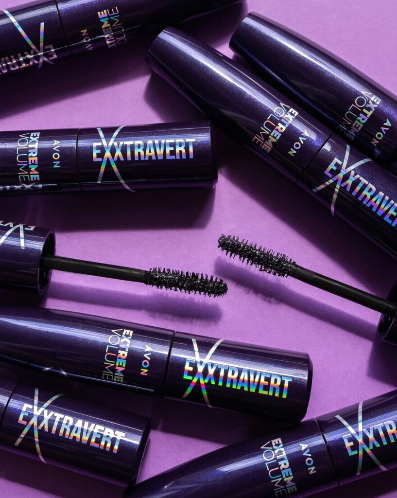 Blakstienų tušas Avon EXxtravert Extreme Volume, Brown Black, 9.5 ml kaina ir informacija | Akių šešėliai, pieštukai, blakstienų tušai, serumai | pigu.lt