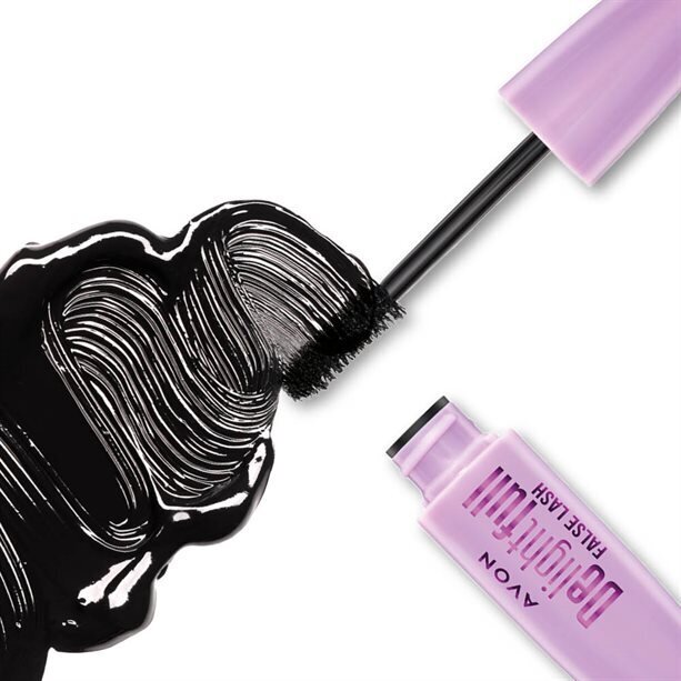 Blakstienų tušas Avon Delightfull False Lash, Blackest Black, 10 ml цена и информация | Akių šešėliai, pieštukai, blakstienų tušai, serumai | pigu.lt