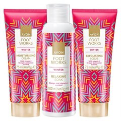 Подарочный набор для ног Foot Works Winter с апельсином и корицей, Avon цена и информация | Кремы, лосьоны для тела | pigu.lt