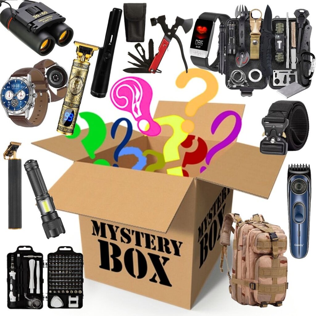 Staigmenų dėžutė Mystery Box jam 4XL, iki 25 prekių kaina ir informacija | Kitos originalios dovanos | pigu.lt