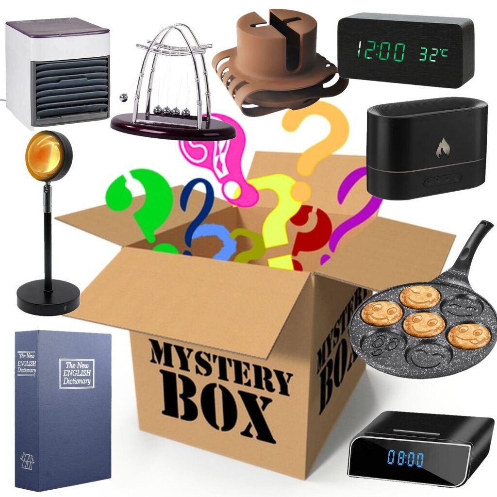 Staigmenų dėžutė Mystery Box S, iki 5 prekių kaina ir informacija | Kitos originalios dovanos | pigu.lt