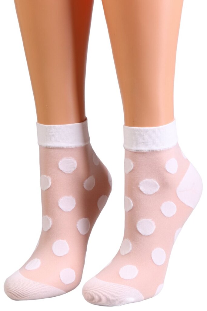 Kojinės moterims Bianka, baltos kaina ir informacija | Moteriškos kojinės | pigu.lt