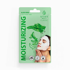 Увлажняющая маска для лица STAY WELL Classic sheet mask - ALOE Moisturizing цена и информация | Маски для лица, патчи для глаз | pigu.lt