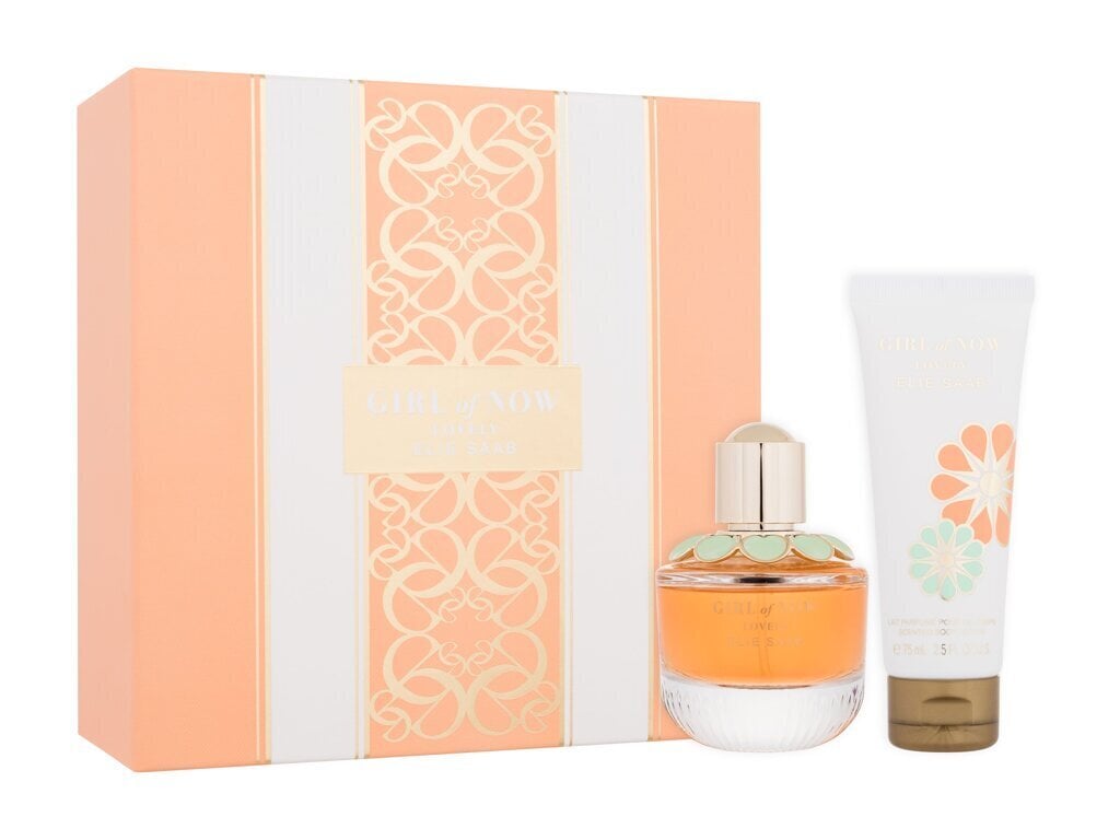 Kosmetikos rinkinys Elie Saab Girl of Now Lovely moterims: kvapusis vanduo, 50 ml + kūno losjonas, 75 ml цена и информация | Kvepalai moterims | pigu.lt