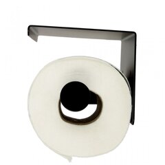 Tualetinio popieriaus laikiklis su lentyna juodas kaina ir informacija | Vonios kambario aksesuarai | pigu.lt