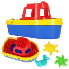 Laivas su 3 smėlio formomis Diplo D-527 kaina ir informacija | Vandens, smėlio ir paplūdimio žaislai | pigu.lt