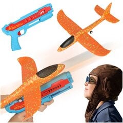 Žaislinio lėktuvo automatinio paleidimo pistoletas Kontext, mėlynas/oranžinis kaina ir informacija | Žaislai berniukams | pigu.lt