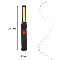 Dirbtuvių žibintuvėlis USB COB magnetinis įkraunamas 1200 mAh 200 lm цена и информация | Фонарики, прожекторы | pigu.lt