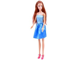 Длинноволосая кукла в голубом платье цена и информация | Игрушки для девочек | pigu.lt