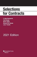 Selections for Contracts, 2021 Edition kaina ir informacija | Ekonomikos knygos | pigu.lt