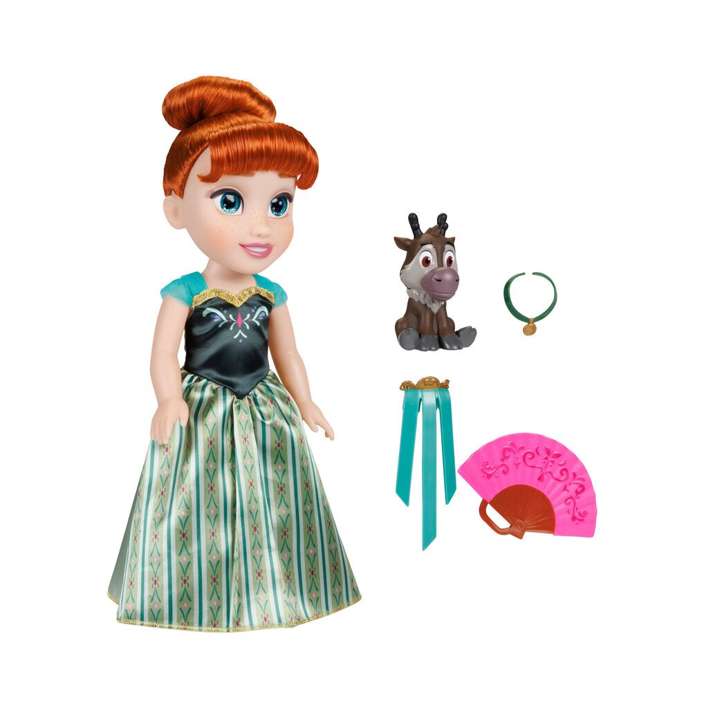 Interaktyvi lėlė Ana Jakks Pacific Disney Princess Frozen kaina ir informacija | Žaislai mergaitėms | pigu.lt