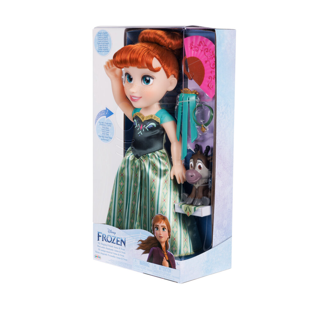 Interaktyvi lėlė Ana Jakks Pacific Disney Princess Frozen kaina ir informacija | Žaislai mergaitėms | pigu.lt