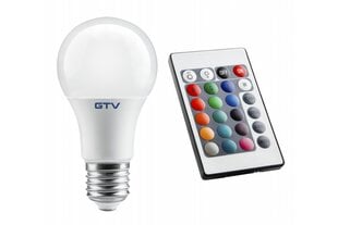 Светодиодная лампа RGBW, GTV, LD-PC2A60RGBW-9W цена и информация | Электрические лампы | pigu.lt