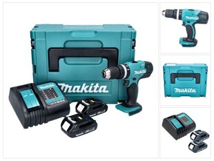 Аккумуляторный ударный гайковерт Makita 18 В с аккумулятором цена и информация | Шуруповерты, дрели | pigu.lt