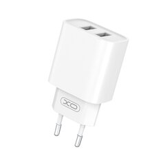 Зарядное устройство XO wall charger CE02C 2x USB 2,1A white цена и информация | Зарядные устройства для телефонов | pigu.lt
