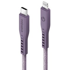 Кабель ENERGEA Flow USB-C - USB-C 1.5 м, blue 240W 5A PD Fast Charge цена и информация | Кабели для телефонов | pigu.lt