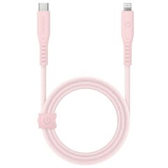 Кабель ENERGEA Flow USB-C - Lightning C94 MFI 1.5 м, pink 60W 3A PD Fast Charge цена и информация | Кабели для телефонов | pigu.lt