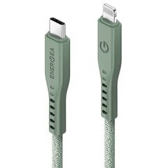 Кабель ENERGEA Flow USB-C - Lightning C94 MFI 1.5 м, green 60W 3A PD Fast Charge цена и информация | Кабели для телефонов | pigu.lt