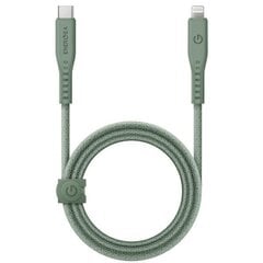 Кабель ENERGEA Flow USB-C - Lightning C94 MFI 1.5 м, green 60W 3A PD Fast Charge цена и информация | Кабели для телефонов | pigu.lt