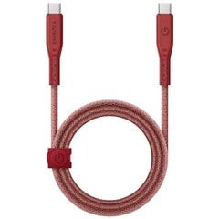 Кабель ENERGEA Flow USB-C - USB-C 1.5 м, red 240W 5A PD Fast Charge цена и информация | Кабели для телефонов | pigu.lt