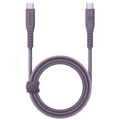 Кабель ENERGEA Flow USB-C - USB-C 1.5 м, purple 240W 5A PD Fast Charge цена и информация | Кабели для телефонов | pigu.lt