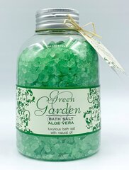 Vonios druska Green Garden Aloe Vera Bath Salt, 600 g kaina ir informacija | Dušo želė, aliejai | pigu.lt