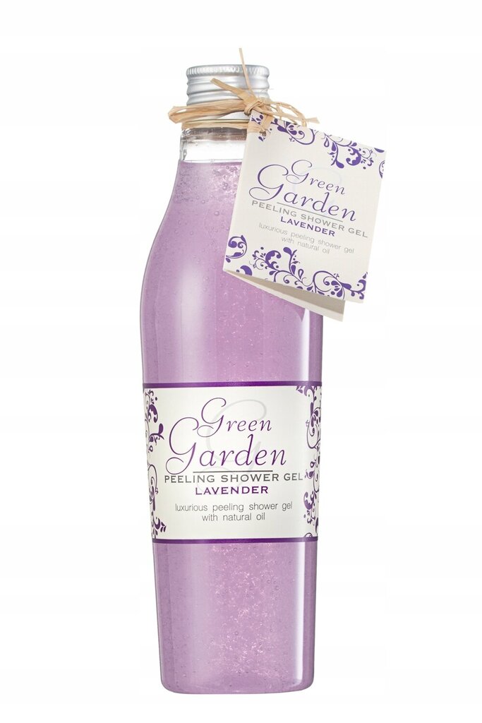 Šveitimo dušo želė Green Garden Peeling Shower Gel Lavender, su levandomis, 250 ml kaina ir informacija | Dušo želė, aliejai | pigu.lt