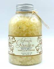 Vonios druska Green Garden Bath Salt Vanilla & Coffee, Vanilė ir Kava, 600 g kaina ir informacija | Dušo želė, aliejai | pigu.lt