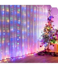 Kalėdinė girlianda užuolaida, 300 LED, 3x3m kaina ir informacija | Girliandos | pigu.lt