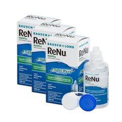 Kontaktinių lęšių priežiūros skystis ReNu MultiPlus, 3 x 100ml цена и информация | Растворы для контактных линз | pigu.lt