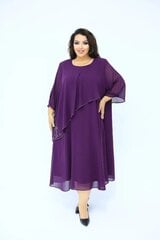Элегантное вечернее платье из шифона, AFRODITA, 93, фиолетовый цена и информация | Платья | pigu.lt