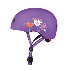 Šalmas Micro Floral Purple, violetinis цена и информация | Шлемы | pigu.lt