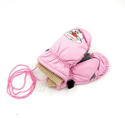 Pirštinės vaikams 1NK-C085-08, rožinės kaina ir informacija | Žiemos drabužiai vaikams | pigu.lt