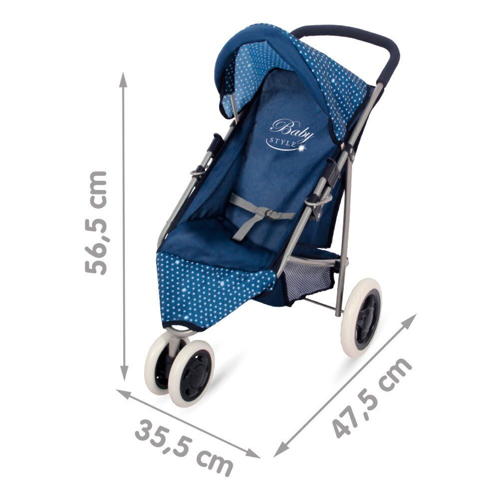 Lėlės sportinis vežimėlis Colorbaby Baby Style kaina ir informacija | Žaislai mergaitėms | pigu.lt