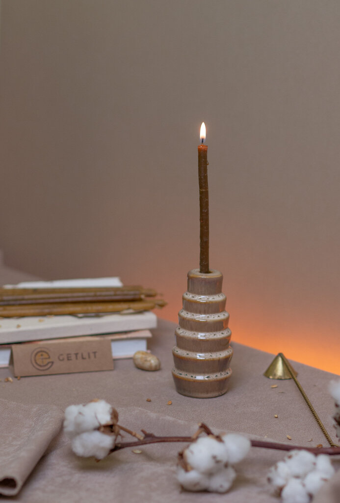 Get Lit rankų darbo žvakės su smilkalais, 26 cm. цена и информация | Žvakės, Žvakidės | pigu.lt