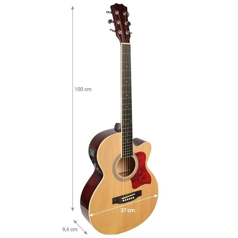 Elektro-akustinės gitaros rinkinys NN EAG Natural kaina ir informacija | Gitaros | pigu.lt