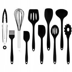Silikoninis virtuvės įrankių rinkinys, 10 vnt kaina ir informacija | Virtuvės įrankiai | pigu.lt