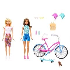 Lėlių rinkinys su dviračiu ir priedais Barbie цена и информация | Игрушки для девочек | pigu.lt