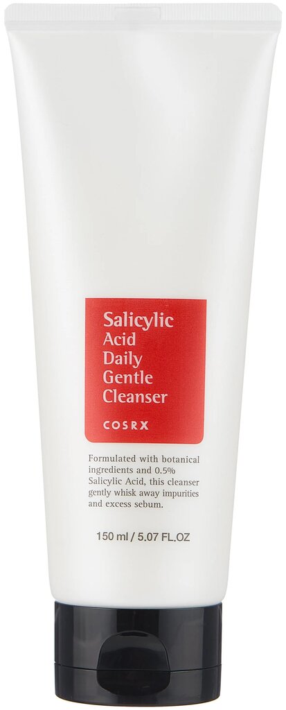 Putos su salicilo rūgštimi probleminei odai Cosrx Salicylic Acid Daily Gentle Cleanser, 150 ml kaina ir informacija | Veido prausikliai, valikliai | pigu.lt