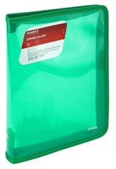 Кейс пластиковый на молнии Axent, B5, 550 мкр, зеленый сп. цена и информация | Kanceliarinės prekės | pigu.lt