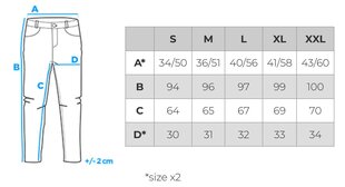 мужские спортивные штаны с отстрочкой и молнией - коричневые v4 om-pask-0147 124164-7 цена и информация | Мужские брюки | pigu.lt