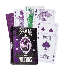 Bicycle Disney Villains žaidimo kortos (žalios) kaina ir informacija | Azartiniai žaidimai, pokeris | pigu.lt