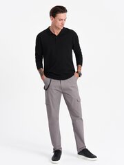 Laisvalaikio kelnės vyrams Ombre Clothing, pilkos kaina ir informacija | Vyriškos kelnės | pigu.lt